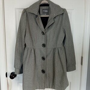 Charlotte Russe coat, size large, grey